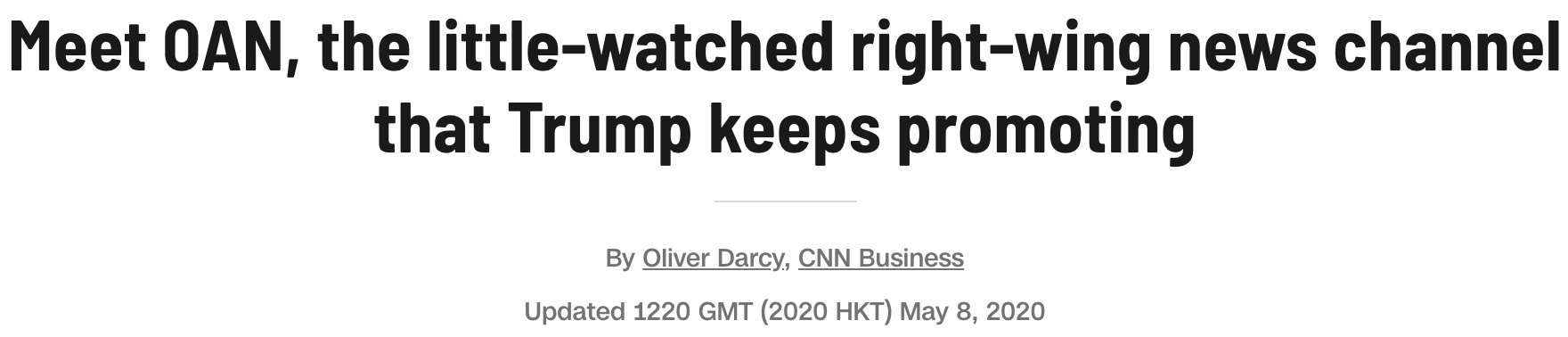 cnnCNN手撕OAN：罔顾事实、爱好阴谋论，这就是特朗普最爱的媒体？
