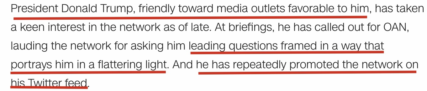 cnnCNN手撕OAN：罔顾事实、爱好阴谋论，这就是特朗普最爱的媒体？