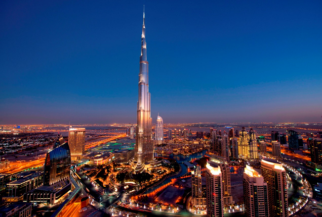 △阿联酋地标 世界第一高楼哈利法塔