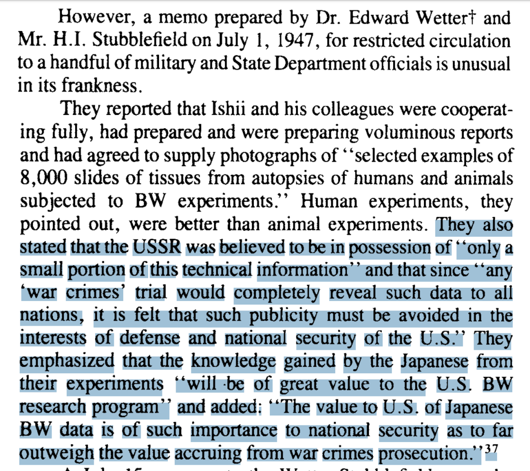 美军德特里克堡 和731部队有关系？