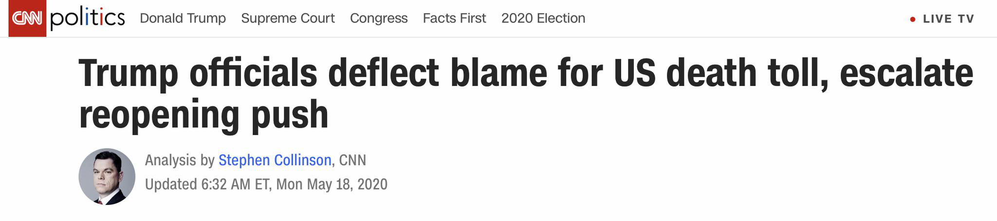 白宫四面八方“甩锅” “替罪羊”名单上再添一员