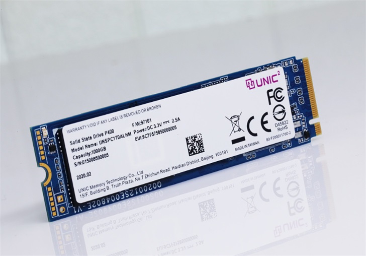 紫光推出 PCIe 4.0 SSD:最高4.5GB/s,1TB 1599元