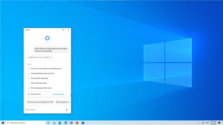 微软Cortana Win10商店版正式版发布：支持中文