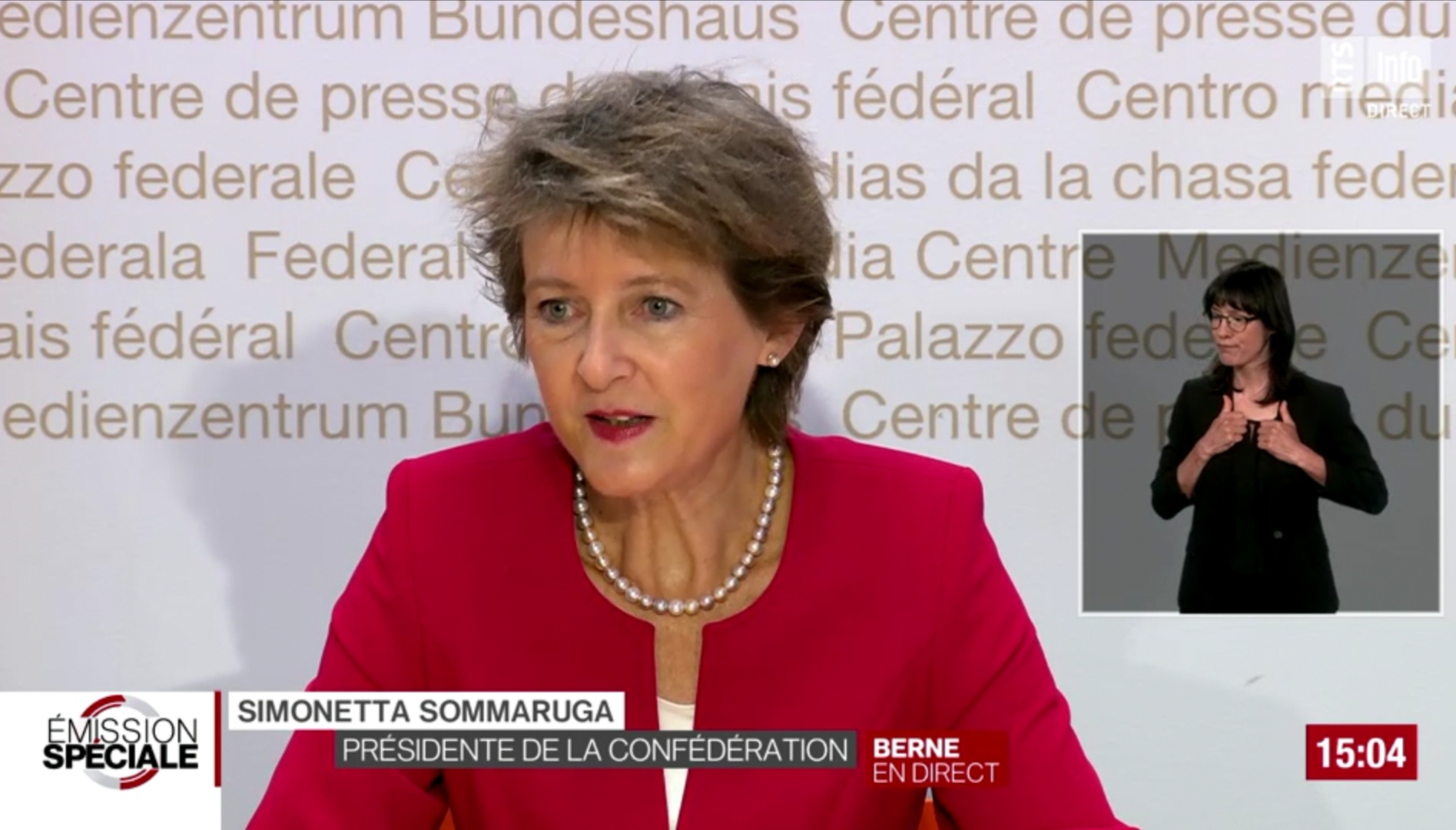 △ 图为瑞士联邦主席索玛鲁加