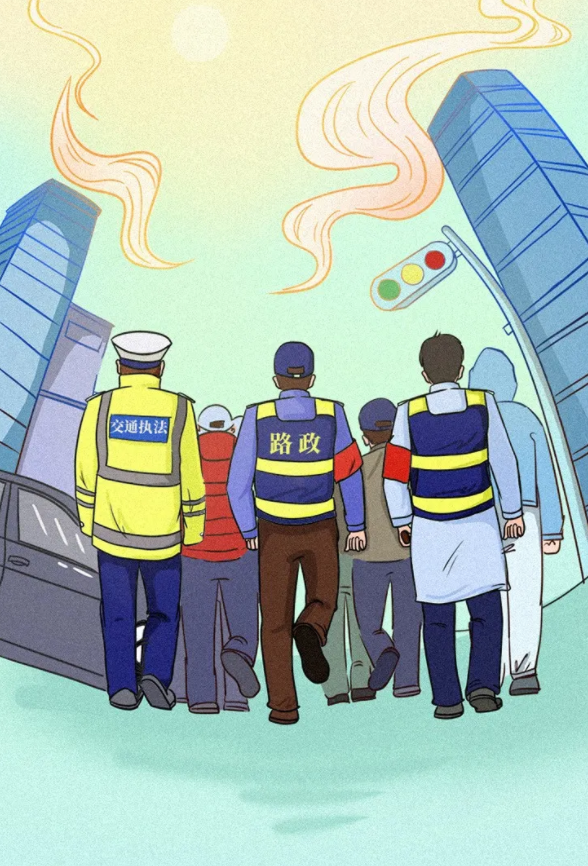 疫情面前有太多默默付出的路政人他们放弃和家人团聚的假期,冲上抗疫