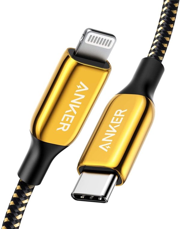 Anker发布24K镀金USB-C至闪电数据线，售价100美元