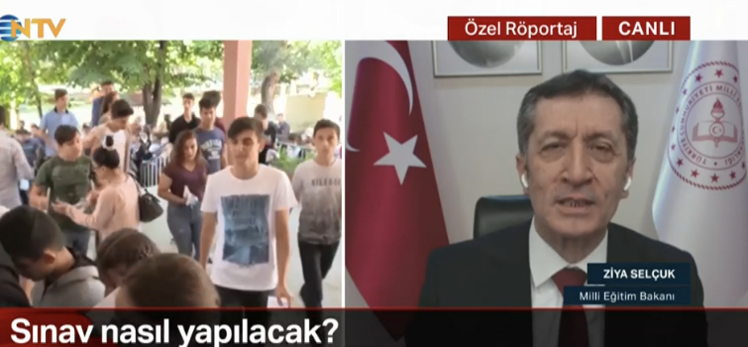 △土耳其教育部长塞尔丘克在接受NTV采访