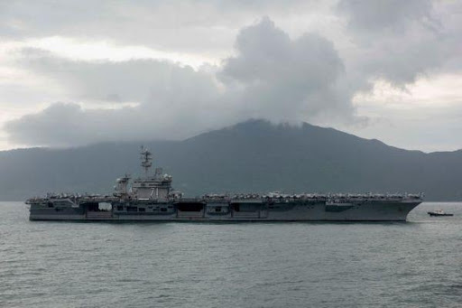 资料图片:美国海军“罗斯福”号航母