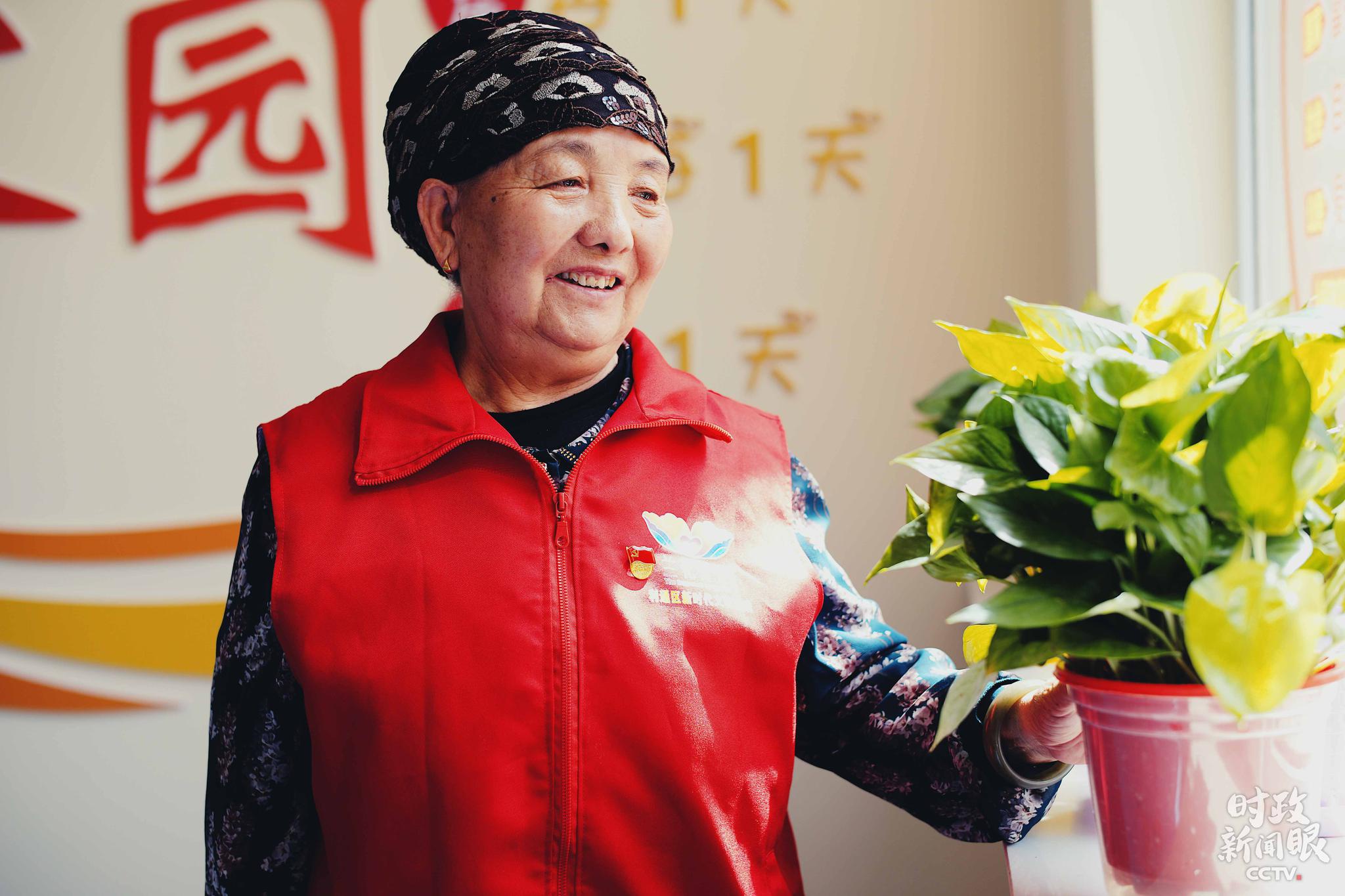 △王兰花老人。(总台央视记者彭汉明拍摄)