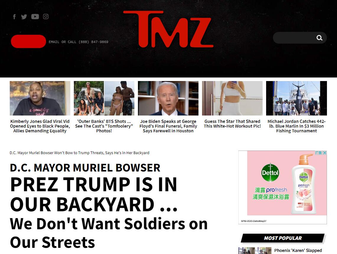 TMZ报道截图