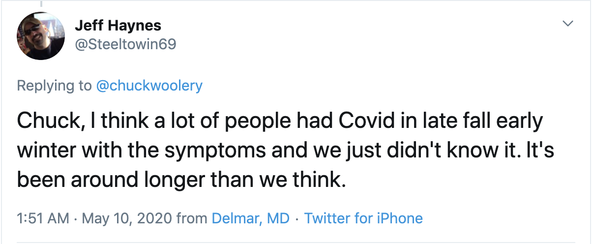 网民多名美国网民自曝去年感染新冠肺炎：病毒存在的时间比想象中长