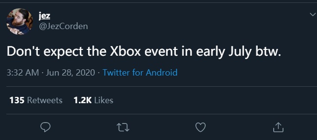 消息称Xbox Series X发布活动将不会早于7月12号