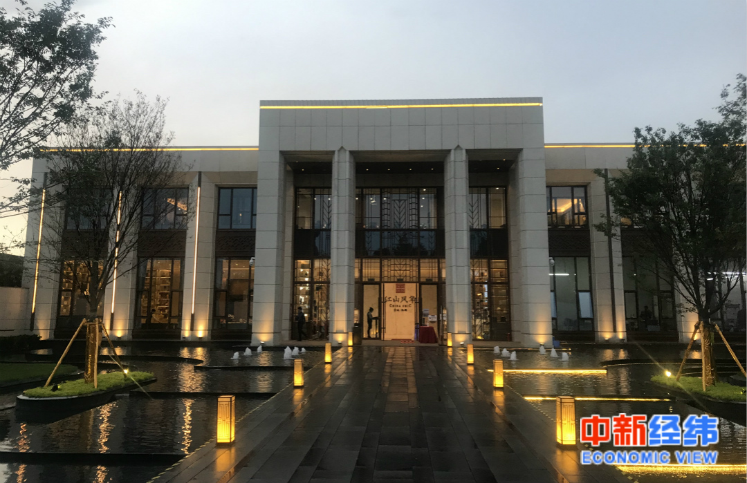 北京市大兴区江山风华项目售楼处。中新经纬 薛宇飞 摄