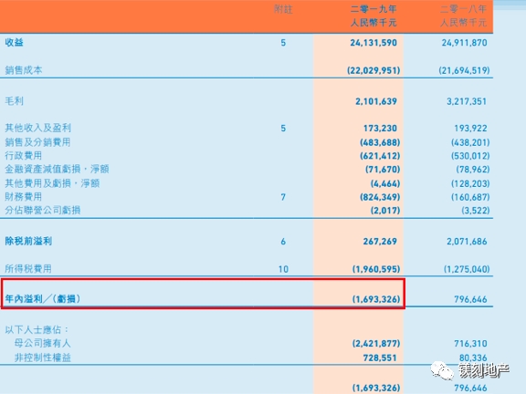 北大资源2019年年报截图