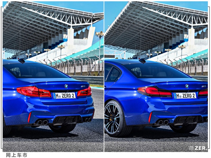 宝马新款M5预告图!换5系同款灯组/配置升级