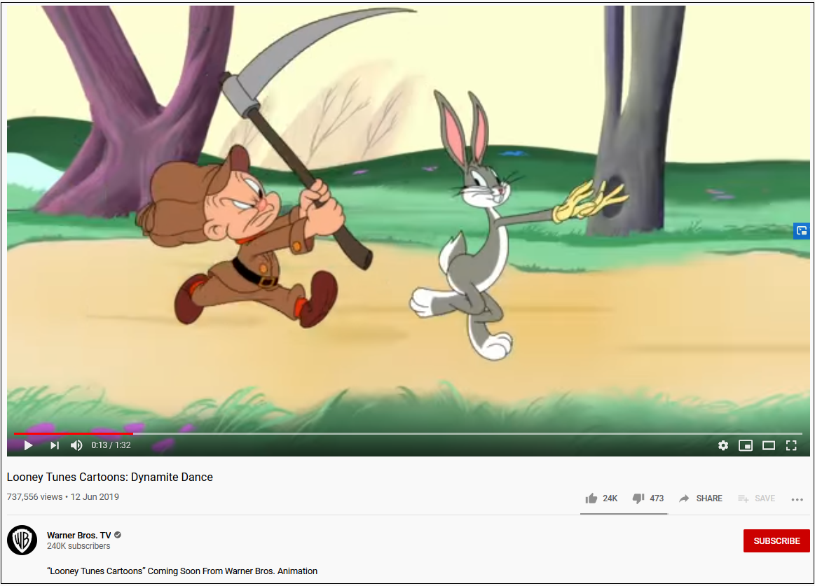 美国著名动画《乐一通》在剧中“禁枪”