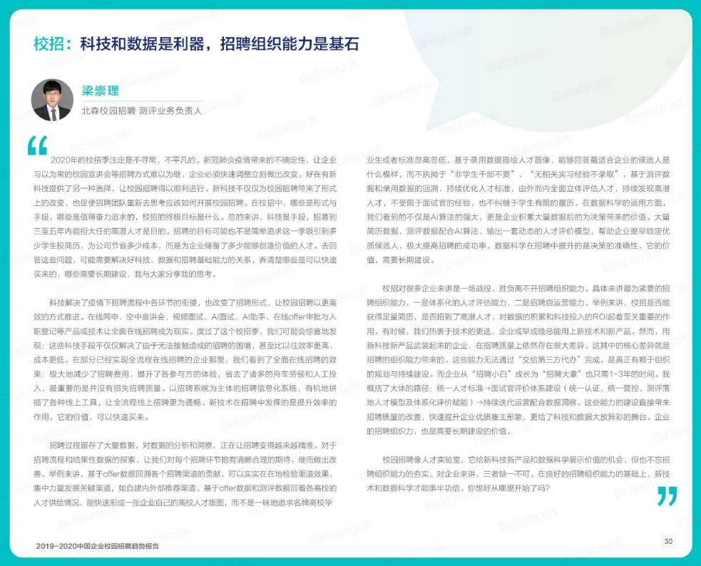 校园招聘报告_Renaren 2020校园招聘调查报告