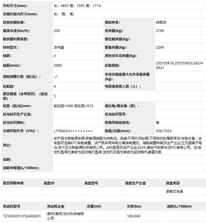 蔚来EC6参数首次曝光！即将24日上市 9月份交付