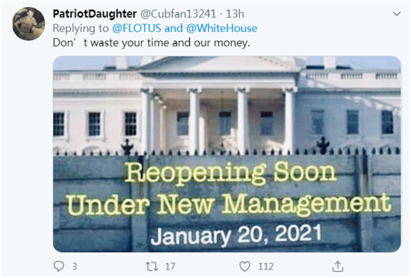 疫情严峻梅拉尼娅发推宣布要修白宫玫瑰园 网友讽刺