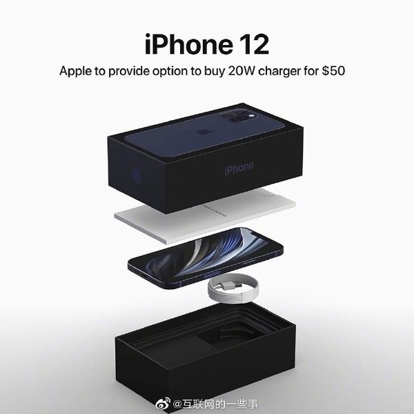 iPhone 12包装盒曝光 不送充电器和有线耳机再添一锤