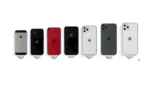 谁才算苹果真小屏旗舰?iphone12尺寸横向对比se/7/x/11