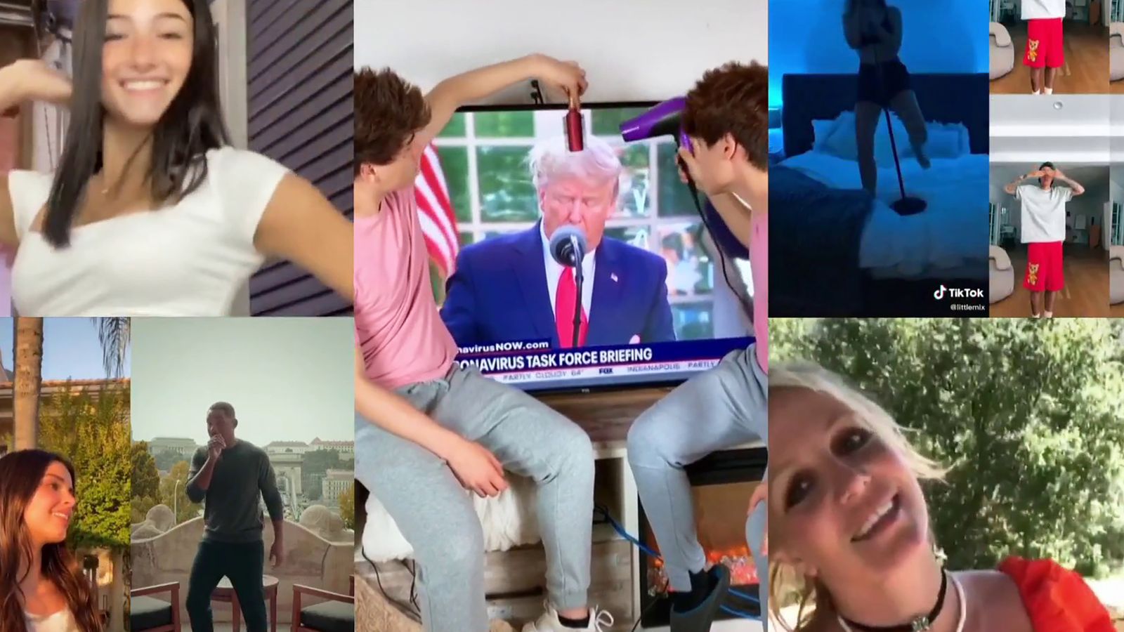 特朗普威胁禁TikTok,图自Sky news