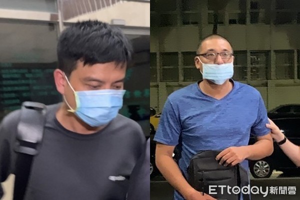 中校李志交(左)、上士张政阳 台媒图