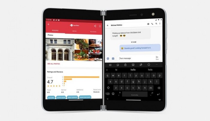 Surface Duo确认预装20款谷歌应用:含Gmail和Chrome