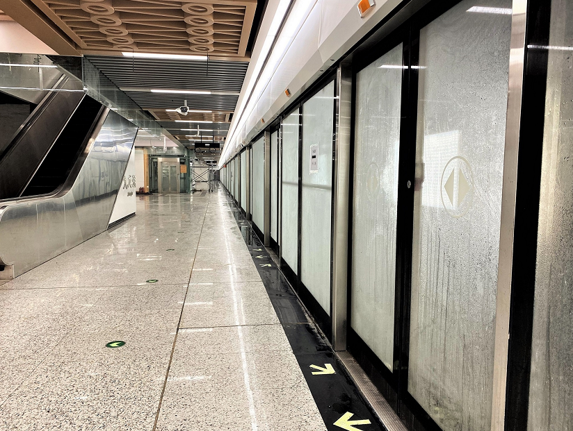 中铁十一局四公司承建的徐州地铁2号线九龙湖站(原二环北路站)