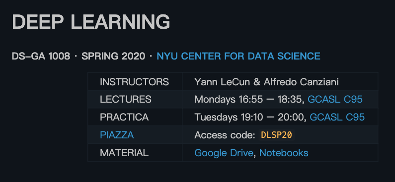 深度学习准 研究僧 预习资料 图灵奖得主yann lecun 深度学习 pytorch 春季课程
