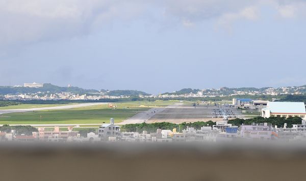 资料图:驻日美军普天间基地。(新华社)