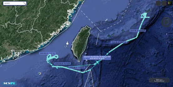 美军机1天2次抵近台湾海峡 距福建沿岸仅109公里