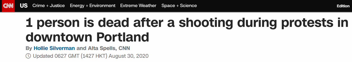 美波特兰街头爆发混战