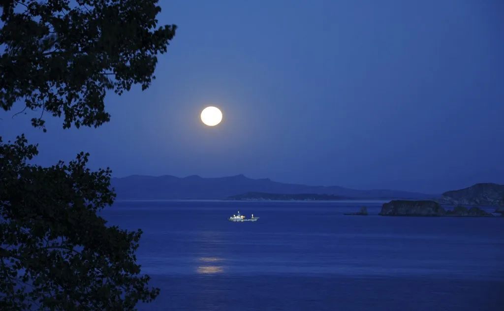 南海诗词荟今晚的月亮伴着水兵悄然出航
