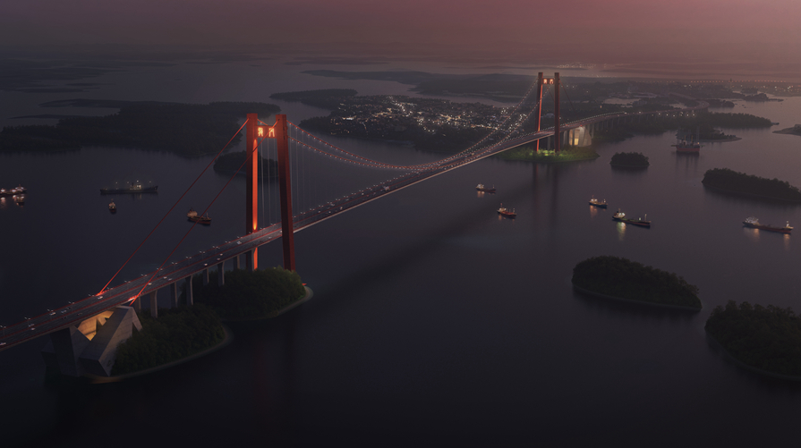 龙门大桥gdp_广西 第一跨海大桥 龙门大桥完成东岸主塔桩基施工