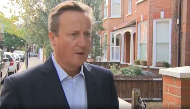 △英国前首相大卫.卡梅伦批评《内部市场法案》(图片来源 BBC)