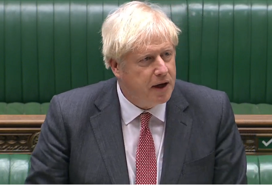 △14日 英国议会下院开始辩论 鲍里斯·约翰逊讲话