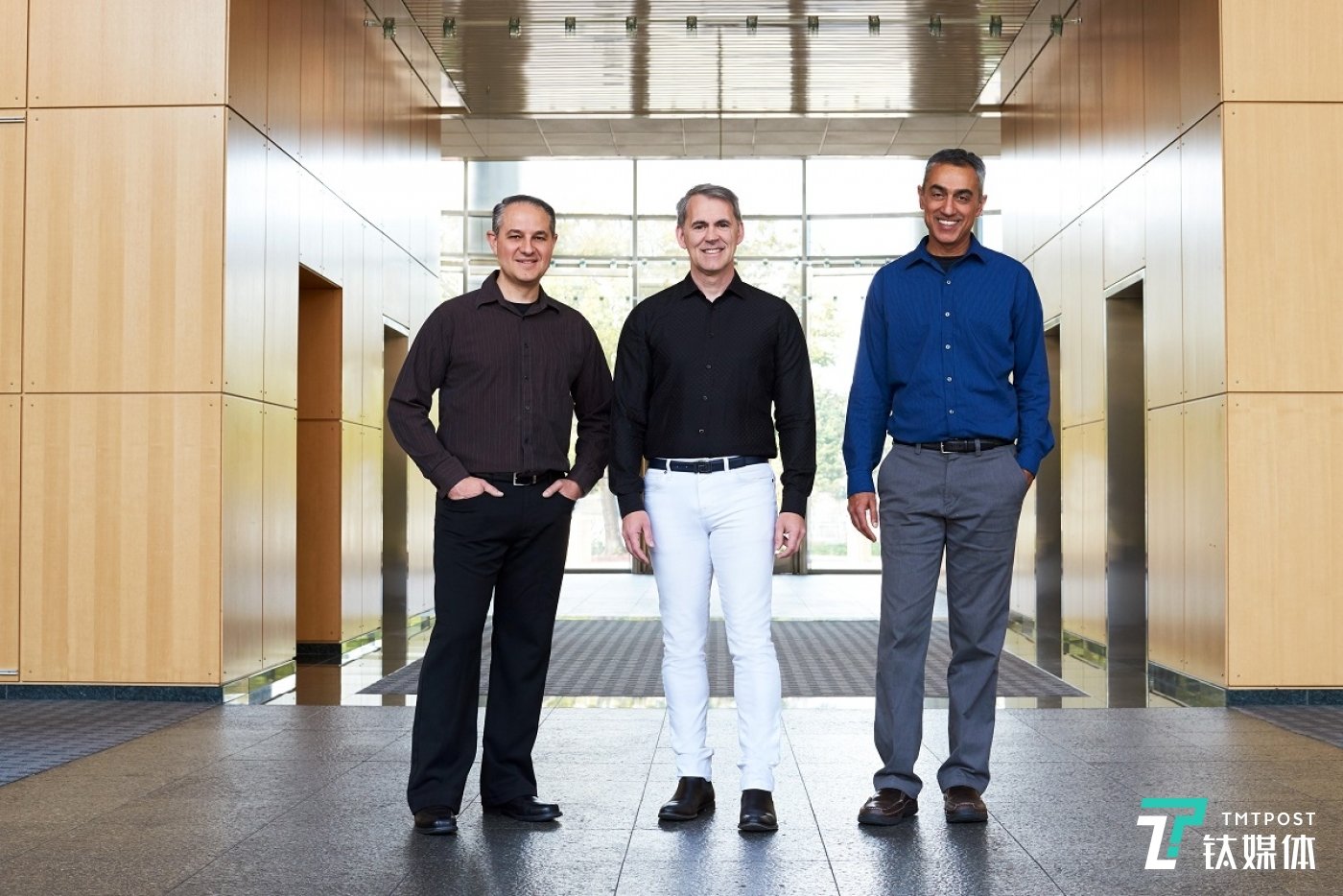 nuvia创始人(从左到右):john bruno,gerard williams和manu gul