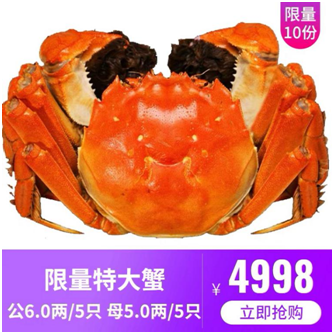10只近5000元,今年大闸蟹的价格“涨的厉害”!