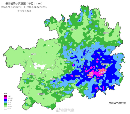 贵州17县市大暴雨39县市暴雨 强降雨导致村寨被淹