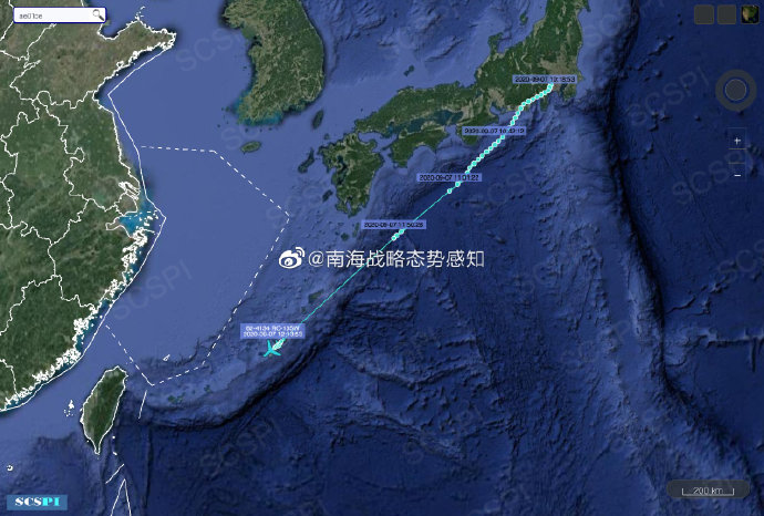 南海战略态势感知:美陆军侦察机从冲绳起飞往广东方向侦察