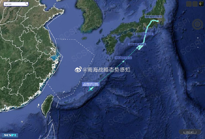 南海战略态势感知:美陆军侦察机从冲绳起飞往广东方向侦察