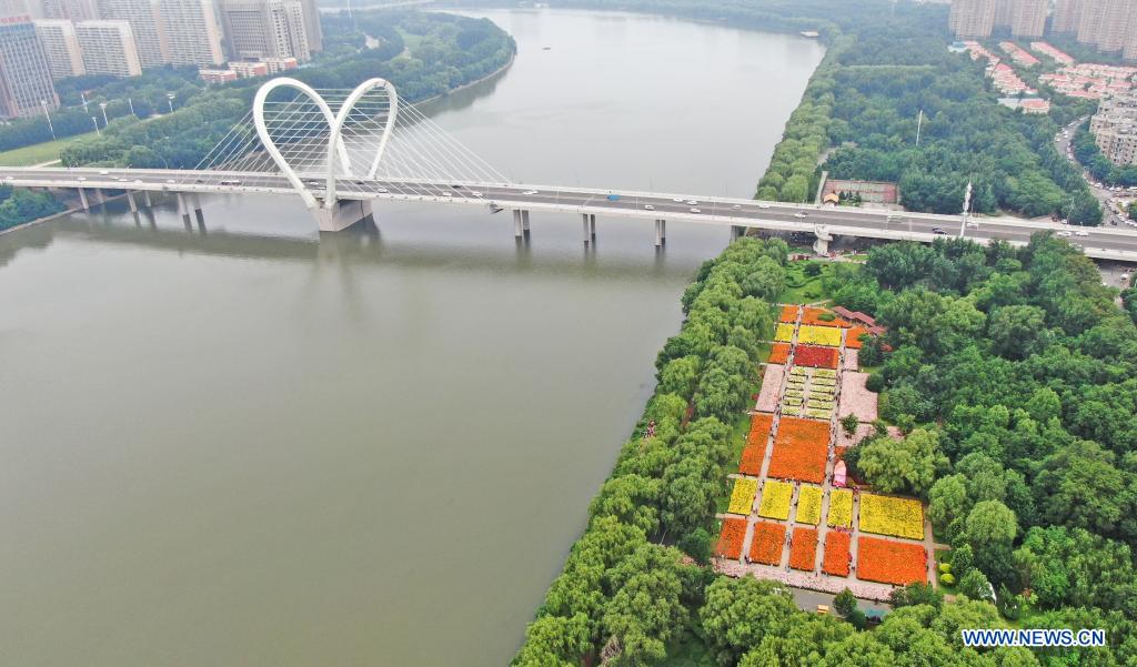 Aerial photo shows Shenshuiwan Park in Shenyang, northeast China's Liaoning Province, July 6, 2021. (Xinhua/Yang Qing)
