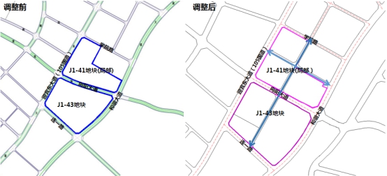 南康区龙岭向阳大道两侧j1-41,j1-43地块(局部)规划调整公示