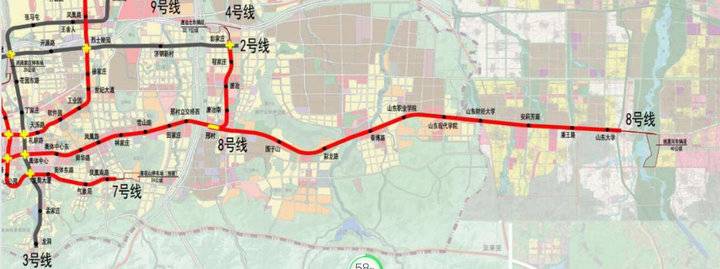 济南地铁8号线一期选址意见书正公示!