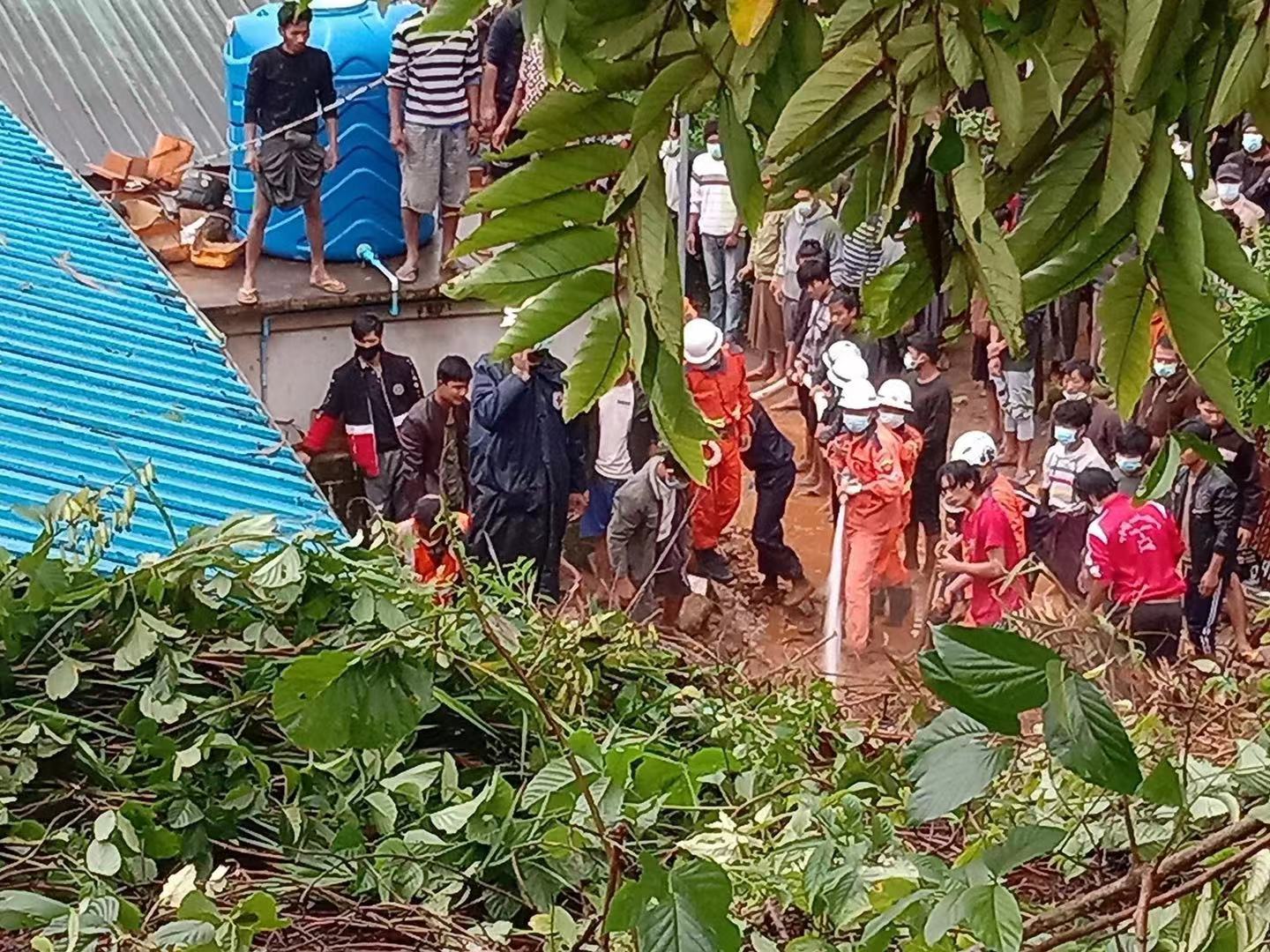 缅甸抹谷再次发生山体滑坡 致3人死亡11人失踪
