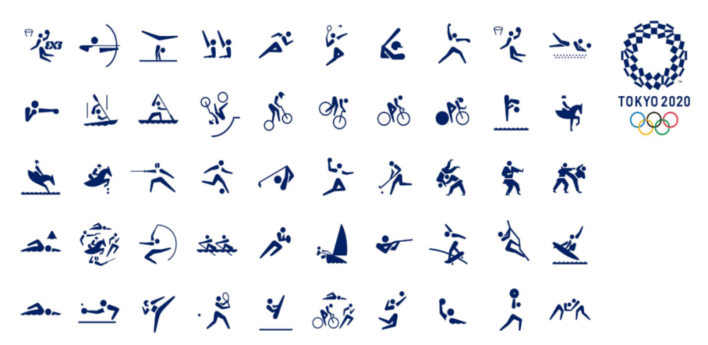 东京奥运会运动图标,图片来源:sportslitmus