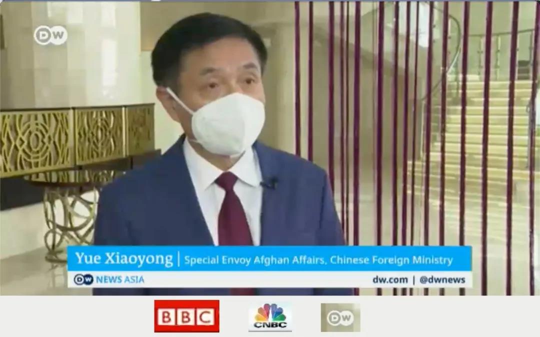 △ 中国外交部阿富汗事务特使相关新闻素材被BBC、CNBC、德国之声等多次引用播出。