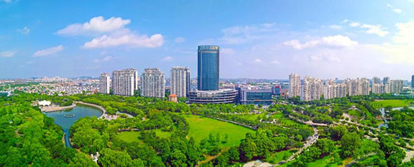 图说：松江新城中央公园 松江区新闻办供图