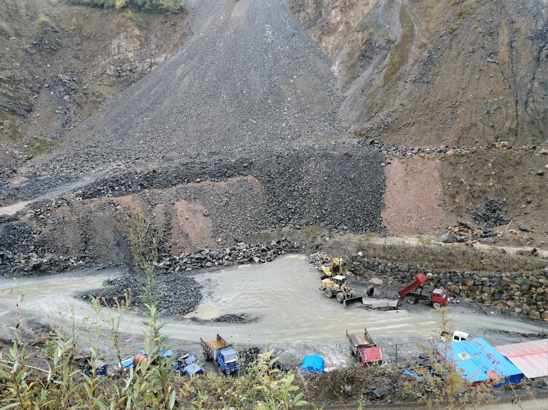 通化钢铁集团板石矿业矿区。新华社记者 张建 摄